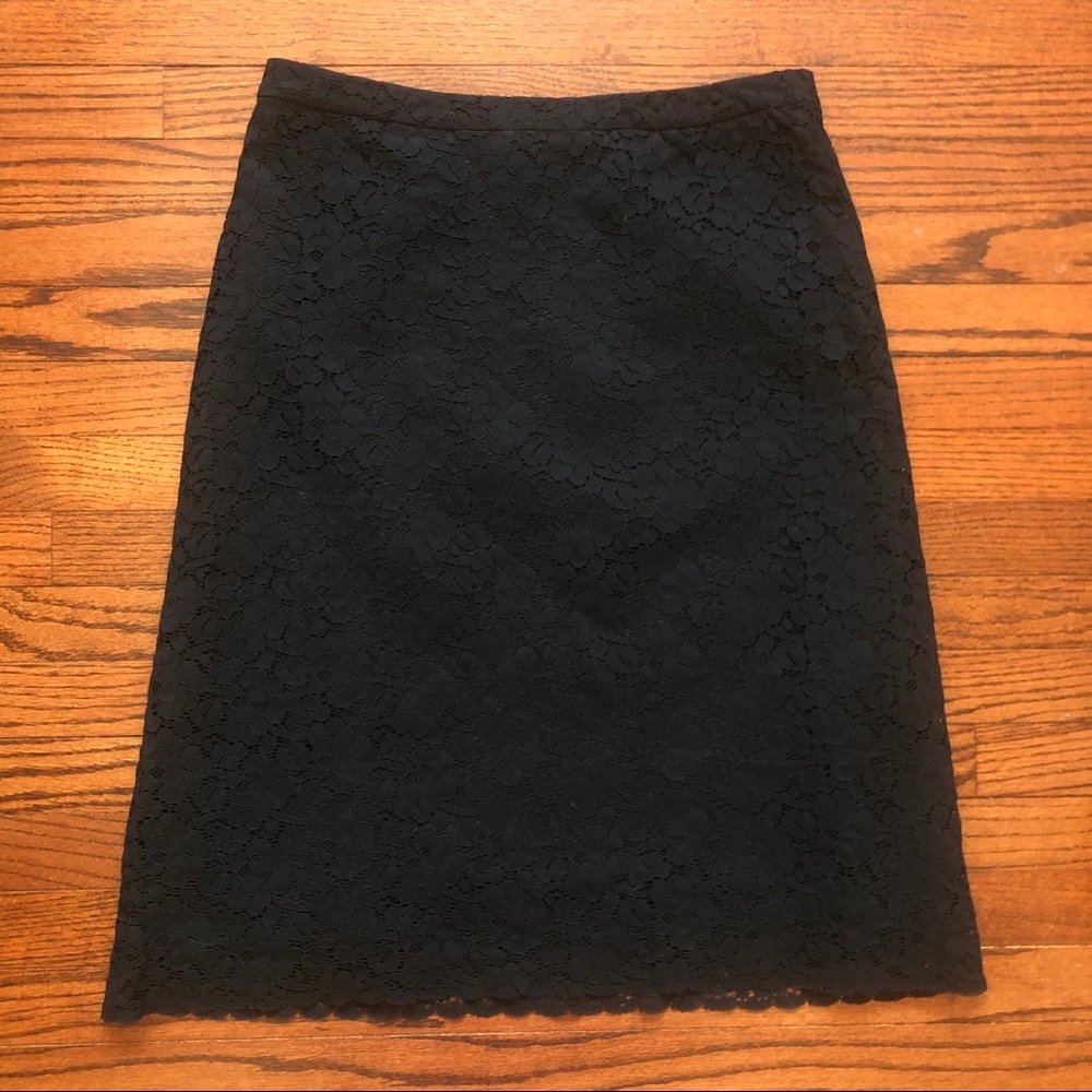 Black lace skirt